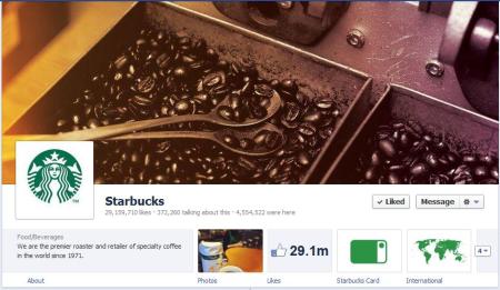 Starbucks on Facebook
